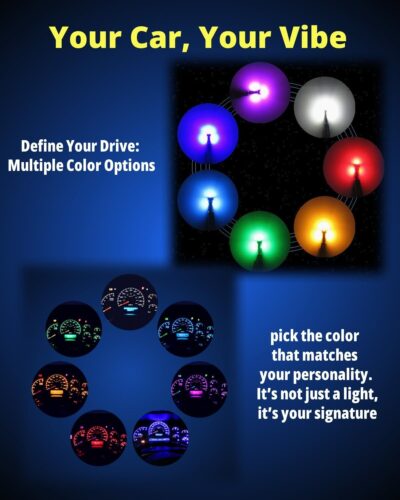 WLJH 40 Pack 194 168 T10 T5 LED Bulbs With Sockets, Non Polarity, Dimmable, For Dash Cluster Dome Map Door Trunk Parking License Plate Lights,300 LM Interior & Exterior Replacement, Bright White - Image 5