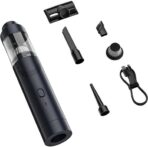 Slim V8 Mate Cordless Car Vacuum High Power 19000PA 2 Suction Modes Lightweight Portable at 1.2 lbs, USB Charge, Mini Handheld Vacuum Cleaner with Multi Accessories for Car Home Pet (Black)