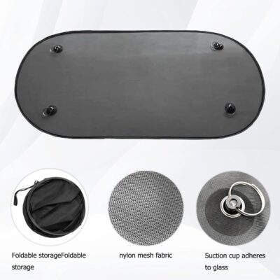 Car Window Sunshade, Rear Window Sun Shade, Provide Sun Protection for The Interior of The Car Without Affecting Visibility, Simple, Stylish, Beautiful and Atmospheric - Image 5