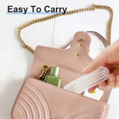 Nasal Hair Cutter for Women Men,2025 Upgraded Manual 360° Rotating Nostril Hair Removal Tool Double Sided Nose Hair Blade,Nose Hair Trimmer with Ear Picker for Travel Essentials (Beige, 3 packs) - Image 3