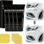 2 Pcs Scratch Remover for Vehicles, 2026 Upgraded Car Paint Scratch Remover with Sponge for Vehicles, Car Polishing Wax Scratch Remover for Deep Scratches, Paint Scratch Repair Kit for Car (2)