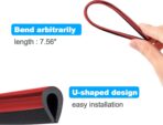 Hadwoer 20Pcs Car Auto Air Conditioner Vent Outlet Trim Strip, DIY Decoration Chrome PVC Car Interior Moulding Trim Strip Line for All Straight Air Vent Outlet (Red) - Image 6