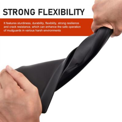 2 PCS Car Mud Flaps, Splash-Protection Auto Fender Flaps, All Weather Protector Universal Mud Guards, for Sedans and SUVs (Black, 7x9.8In) - Image 4