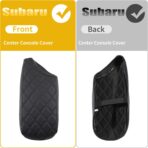 GIANT PANDA Custom Car Center Console Cover Armrest Cover for 2018-2023 Subaru Crosstrek,Waterproof Faux Leather Middle Console Cover Arm Rest Lid Cover Protector, Black - Image 7