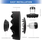 Tire Shine Applicator with 2 Detachable Foam Applicator Pads for Car Cleaning and Fine Polishing Reusable Tire Dressing Applicator for Car Truck SUV Motorcycle - Image 7