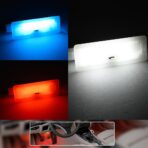 2PCS Led Courtesy Footwell Ambient Lights for B'MW 1 3 5 6 7 Series X1 X3 X5 X6 Z4 E82 E88 E90 E91 E92 F12 F13 E84 E83 F25 6500K White Red Blue Interior Atmosphere Lamp Under Dashboard Floor Light - Image 2