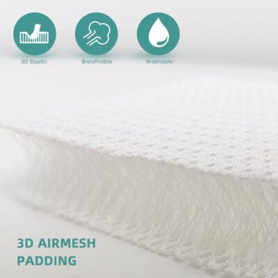 AEROiVi Car Seat Cushion for Driving, Breathable 3D Air Mesh, Non-Slip Bottom, Comfort Car Seat Protector, Car Seat Pad Also Works with Truck and Office Chair Home - Image 3