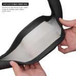 Car Steering Wheel Cover, Anti-Slip Breathable Leather Automotive Steering Wheel Protector, Soft Comfortable Vehicle Interior Protective Accessories, Universal for RV, SUV, Truck (Black) - Image 5