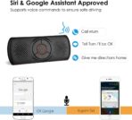 Bluetooth Handsfree Speakerphone for Cell Phone, Wireless Car Kit Music Player Adapter with Back-Clip Portable Bluetooth Speaker for Home/Sport/Outdoor, Work with Siri/Google Assistant/TF Card - Image 2