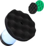 Tire Shine Applicator with 2 Detachable Foam Applicator Pads for Car Cleaning and Fine Polishing Reusable Tire Dressing Applicator for Car Truck SUV Motorcycle