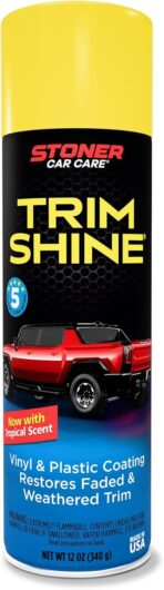 Stoner Car Care 91034 Trim Shine – Black Trim and Plastic Restorer for Cars – Vinyl and Plastic Trim Protectant Coating for Interior and Exterior Use – Fast-Drying No Sling – 12 oz