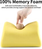 Car Headrest Pillow, Soft Memory Foam Car Neck Pillow with Adjustable Strap, Removable Breathable Cover for Long Drives & Office (Black, Pack of 2) - Image 6