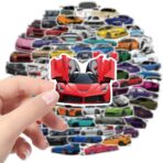 100pcs JDM Car Stickers, Racing Sport Car Stickers Vinyl Waterproof for Water Bottles Laptop Guitar Skateboard Scrapbook JDM Decals Car Stickers for Men Teens Adults Kids - Image 8