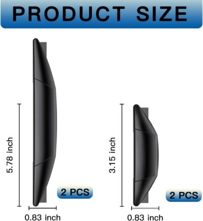 4 PCS Car Door Anti-Collision Strip, Rearview Anti-Impact Sticker, Door Protection Decorative Covers, Door Edge Bumper Guard, Universal Car Side Door Edge Protector (Black) - Image 2