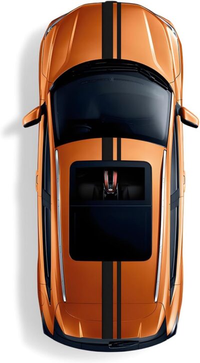 3PCS Car Hood Stripe Stickers, Sporty Style Racing Vehicle Body Roof Decorative Striped Decals, Automotive Exterior Decoration Modified Strip Graphic, Universal for Most Vehicles (Style A) - Image 6