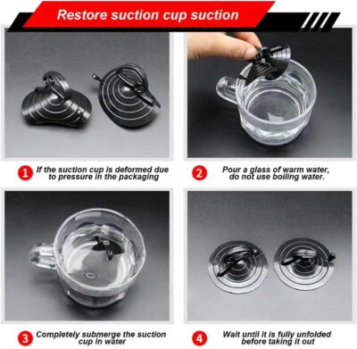 2PCS Car Window Shades for Baby, 17.71"×19.68" Retractable Car Shades for Side Window with Suction Cups,UV Rays Glare Protection Roller Sunshade Visor for Baby, Kids, Pets, Passengers - Image 5