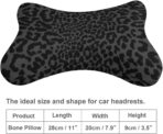 Car Neck Pillow for Neck Pain Relief for Dark Gray Black Leopard Cheetah Print for Men Women Adults Kids Travel Outdoor Office - Image 3