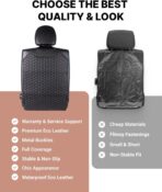 Owleys Kick Mat Back Seat Protector - Car Back Seat Cover for Kids Feet - Waterproof & Sturdy Protector for Upholstery from Dirt, Mud, Scratches and Stain (Black) - Image 5