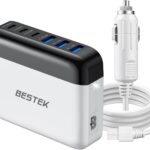 BESTEK Multi Ports USB Car Charger, Fast Charge 125W 14A Quick Charge 3.0 & USB-C PD Car Charger Adapter with Smart Identification for Cell Phones, Tablets and Other USB Devices