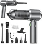 Handheld Vacuum Cleaner, 28000Pa 4 in 1 Handheld Vacuum Cordless, Brushless Motor, One-Touch Dust Removal, 3 Speeds Car Vacuum Cleaner Portable Cordless, Ideal for Office, Home, Kitchen, Car, Pet Hair