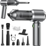 Handheld Vacuum Cleaner, 28000Pa 4 in 1 Handheld Vacuum Cordless, Brushless Motor, One-Touch Dust Removal, 3 Speeds Car Vacuum Cleaner Portable Cordless, Ideal for Office, Home, Kitchen, Car, Pet Hair