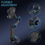 Topsolar Phone Mount for Truck Phone Holder for Truck - Heavy Duty Super Suction Cup, Mobile Device Holder Dashboard Window 16.9 inch Long Arm & Stable, iPhone & Samsung Compatible, Semi Trucker - Image 4