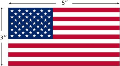 Reflective American Flag Stickers - 3-Pack, 5x3 Inches - Durable & Waterproof Decals for Vehicles & Personal Items，Car Bumper/Truck/Motorcycle/Helmet/Laptop/Window/Water Bottle/Mail Box - Image 5