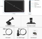 CarPlay Screen for Car, 9'' Wireless CarPlay & Android Auto - Smart Portable Touchscreen with Bluetooth/FM, Mirror Link, Voice Control, GPS Navigation, Plug & Play Car Play Screen, Silver - Image 7