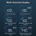 Car Heads up Display for Audi S3 S4 S6 S8 V8 Long RS 3 Fox 5000 Sedan, Digital HUD Speedometer with Real-Time Speed Display, USB Cable Plug and Play, Windshield Projector - Image 4