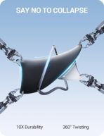 BASENOR 2017-2026 Tesla Model Y Model 3 Windshield Sunshade, (Proprietary Design) Folding Front Window Sun Shade Full Cover, Heat UV Protection Visor Accessories - Image 6