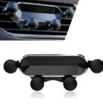 Air Vent Cell Phone Holder, Anti-Shake and Anti-Slip, Shock-absorbing & Noise-reducing Navigation Vent Mount, Auto-locking Gravity Mechanical Vehicles Phone Holder, Universal for Most Vehicles