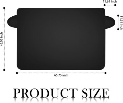 carleef Magnetic Car Windshield Sun Shade,Anti-Theft Sun Shade for Car Windshield with 5 Invisible Magnets,All-Season Universal Front Cars Sunshades for Windshields Cars Accessories - Image 2