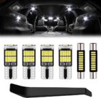 17PCS Interior LED Lights Kit for Dodge Durango 2011 2012 2013 2014 2015 2016 2017 2018 2019 2020 2021 2022 Map Dome Trunk License Plate Lights Interior Bulbs Package + Install Tool