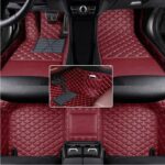 Custom Car Floor Mats Protect Your Vehicle's Interior with Non-Slip Luxury Mats Multiple Color Options (Wine Red)
