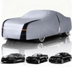 Coupe Car Cover Waterproof All Weather, 10 Layers Outdoor Car Covers for Muscle Car - Sun & Rain Protector Full Exterior Covers. Custom Fit Ford Mustang, Shelby Camaro, etc C4(Gift Towel/Storage Bag)