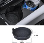 Car Steering Wheel Cover, 3 Piece Bright Carbon Fiber Steering Wheel Covers, Non-Slip Steering Wheel Cover Protector, Great Grip, Universal Car Accessories Decoration for 14.5-15 inch (Black) - Image 7