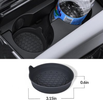 Car Steering Wheel Cover, 3 Piece Bright Carbon Fiber Steering Wheel Covers, Non-Slip Steering Wheel Cover Protector, Great Grip, Universal Car Accessories Decoration for 14.5-15 inch (Black) - Image 7