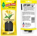 LITTLE TREES Car Air Freshener | Vent Wrap Provides Long Lasting Scent, Invisibly Fresh | 16 Air Fresheners | Vanillaroma - Image 4