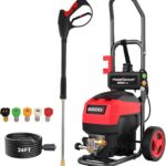 PowerSmart Electric Pressure Washer, 1.8GPM 4000PSI Max Power Washer with 35FT Power Cord & 27FT Hose, Soap Tank,Spray Gun
