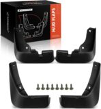 A-Premium Mud Flaps Compatible with Mazda 3 Hatchback 2014-2018, No Drilling Required Mud Guards with Hardware Accessories, Set of 4 Front and Rear