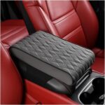Car Center Console Cover, Leather Waterproof Auto Arm Rest Box Cover, Memory Foam Armrest Cushion Protection Pad, Hand Rest Pillow with Height Increase, Universal Car Accessory