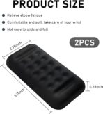 Wevdn 2 PCS Arm Rest Elbow Pads for Car, 5.1" × 2.6" Vehicle Door Thigh Support Armrest Pad with Memory Foam, Non-Slip Automotive Comfortable Elbow Fatigue Relief Wrist Rest Cushion - Image 2