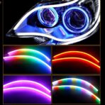 Car Headlight LED Strips, LEDCARE 24 Inch Exterior Car Lights with Dreamcolor Chasing, Flexible Waterproof LED Daytime Running Light Strip with Wireless APP Control, 2-Pack - Image 2