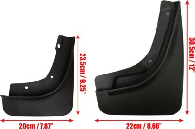 4Pcs Car Mud Flaps Fit for Jeep Compass 2017 2018 2019 2020 2021 2022 2023 2024 2025 Front Rear Splash Guards Fender Waterproof Splashproof Mudguards Body Fittings Sport Utility Auto Accessories. - Image 2