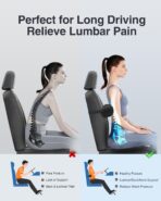 Luxtude Inflatable Lumbar Pillow for Airplane Travel, Inflatable Lumbar Support Pillow for Car & Office Chair, Neck Roll Pillows for Lower Back Pain Relief, Travel Back Support Neck Pillows - Image 2