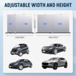 Automatic Retractable Car Sunshade, 2025 Upgrade Adjustable Auto Sunshades, Suction Cup Sunshade for Various Models, UV Rays Blocker for Drivers, Foldable 27x53inch (1Set) - Image 2