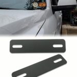 Universal Ditch Light Holder Extension, No Drill Ditch Light Mount Extension A-Pillar LED Pod Light Holder Extensions Steel Hood Hinge Mount Bracket for Truck SUV UTV ATV