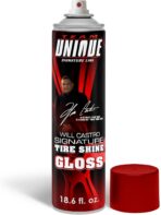 TEAM UNIQUE Tire Shine Gloss – 18.6 Fl Oz (550mL) | High-Gloss Formula for Ultimate Tire Shine | Protects Against Cracking and Fading | Non-Greasy, Low-Sling Spray for Easy Application