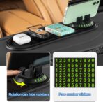Tumecos Car Non-Slip Pad for Car Dashboard,Dashboard Mat for Car Dashboard Accessories,Dash Cell Phone Mount,Non-Slip Mat Can Hold Cell Phone, Keys, Sunglasses - Image 3