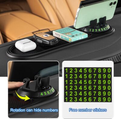 Tumecos Car Non-Slip Pad for Car Dashboard,Dashboard Mat for Car Dashboard Accessories,Dash Cell Phone Mount,Non-Slip Mat Can Hold Cell Phone, Keys, Sunglasses - Image 3